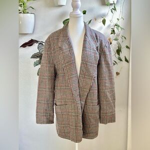 Van Heusen For Her Plaid Blazer Coat XL – Wool Blend